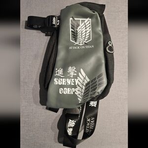 Attack On Titan Survey Corps Anime Crossbody Sling Belt Bag Purse